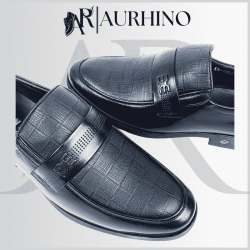 Giày Lười Penny Loafer Đen AURHINO