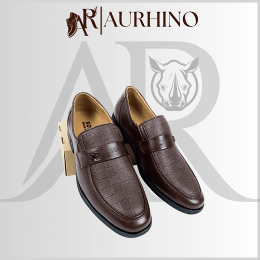 Giày Lười Penny Loafer Nâu AURHINO